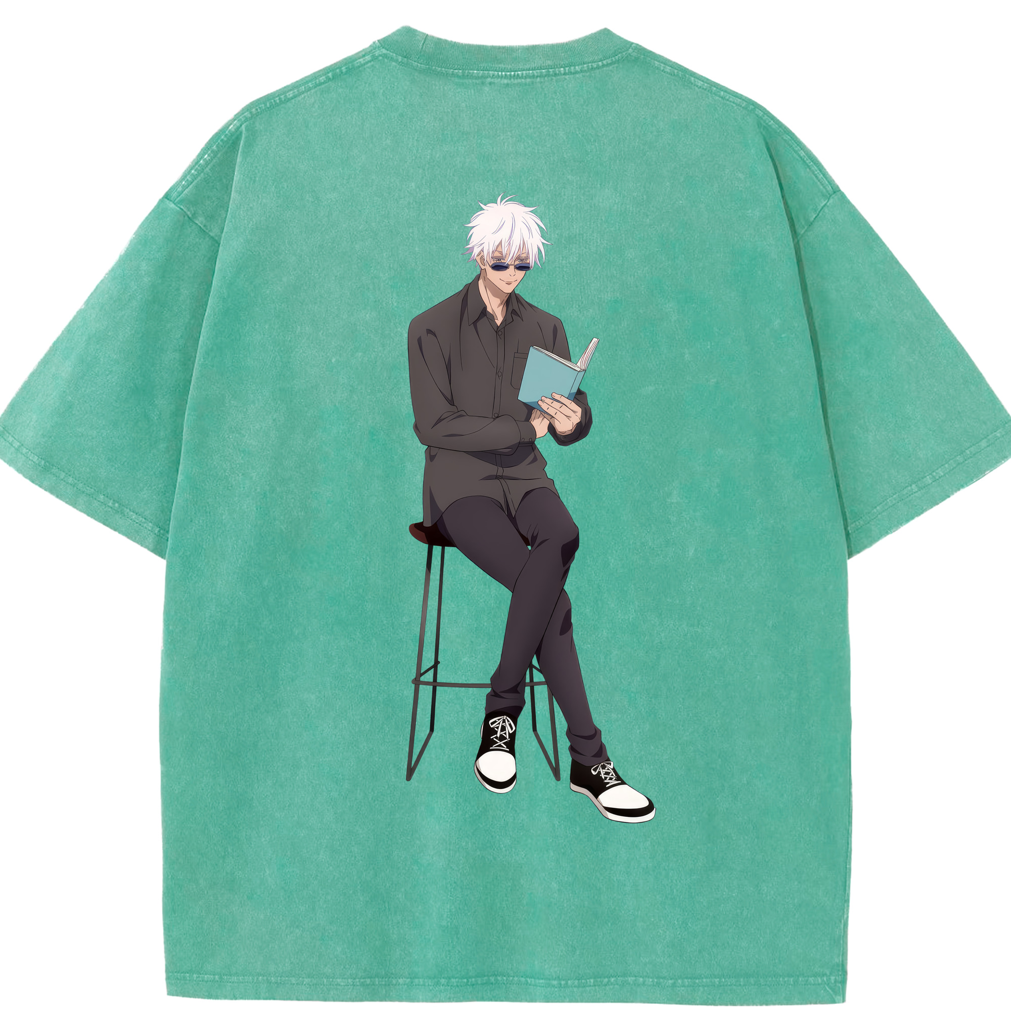 （画像用） 呪術廻戦 Jujutsu Kaisen 綿100% ヴィンテージ風 半袖Tシャツ（背面プリント）
